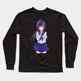 Anime School Girl - Shush! Long Sleeve T-Shirt